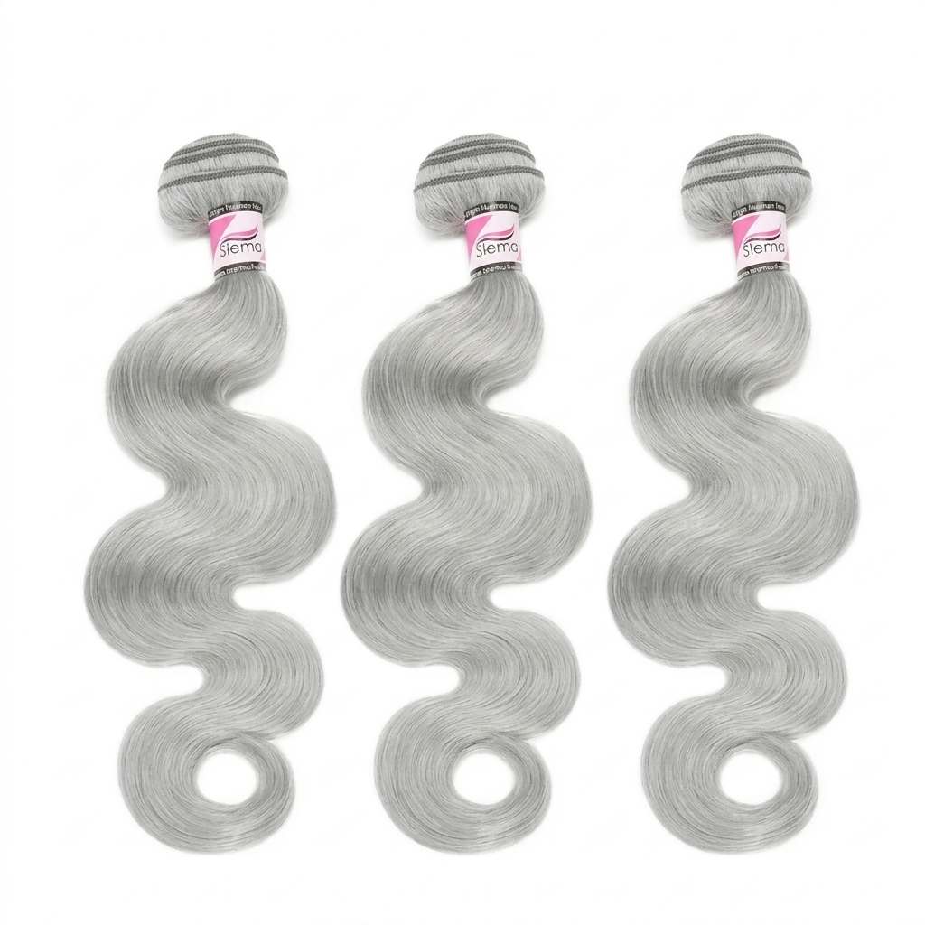 Stema Grey Body Wave Virgin Hair Bundles